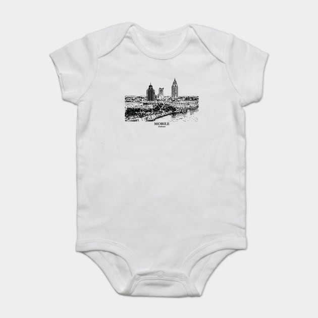 Mobile - Alabama Baby Bodysuit by Lakeric